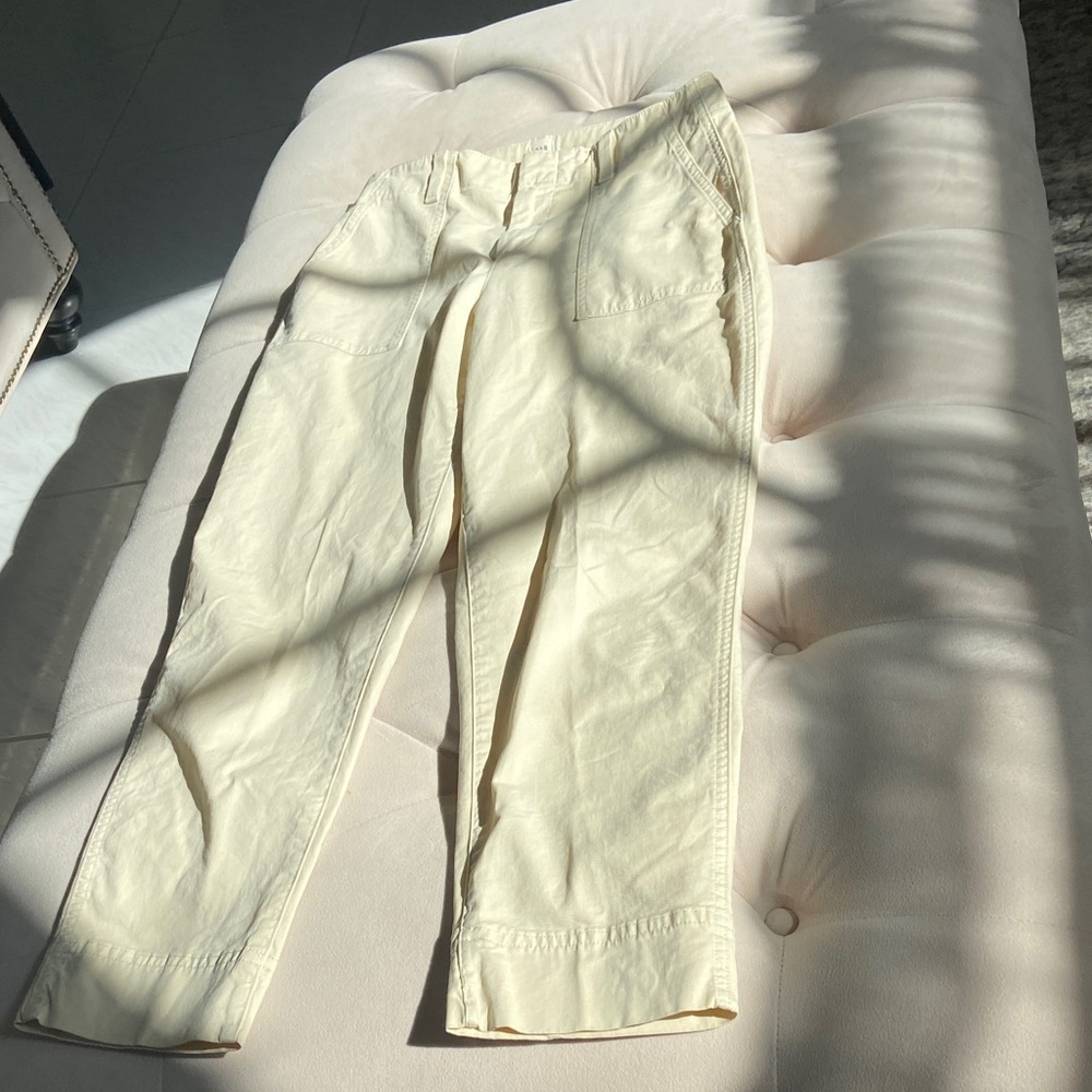 Gap so women’s  Cream Cotton Chinos with elastic